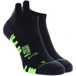Skarpetki sportowe dla dorosłych Trailfly Ultra Low Sock. Czarne skarpetki damskie Inov-8, bez wzorów, z lycry. Za 99.99 zł.