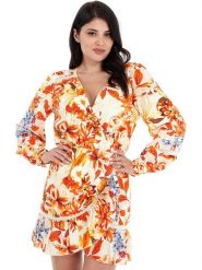 Guess Sukienka letnia Hafa W3GK34 WFCY0 Kolorowy Regular Fit. Sukienki damskie Guess, na lato, l, z aplikacjami, z wiskozy, bez kołnierzyka, bez ramiączek. Za 419.99 zł.