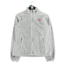 Second life - Kurtka polarowa TNF Osito dla kobiet - Stan bardzo dobry. Szare kurtki sportowe damskie The North Face, na zimę, s, bez wzorów, z materiału, bez ramiączek, bez kaptura, trekkingowe. Za 190.31 zł.