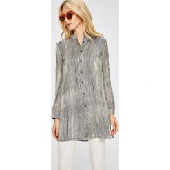 Answear - Koszula Stripes Vibes. Czarne koszule damskie ANSWEAR, l, bez wzorów, z bawełny, casualowe, bez kołnierzyka, bez ramiączek. W wyprzedaży za 49.90 zł.