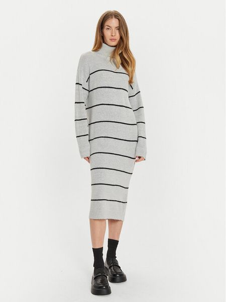 Brave Soul Sukienka dzianinowa LKD-510DOUGA Szary Regular Fit. Szare sukienki damskie Brave Soul, s, bez wzorów, z dzianiny, bez kołnierzyka, bez ramiączek. Za 99.99 zł.