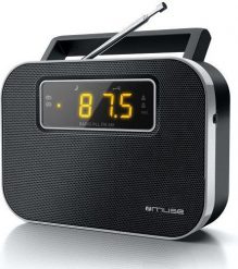 Radio Muse Muse M-081R Black, Alarm function, 2-band PLL portable radio. Czarne radia Muse. Za 104.82 zł.