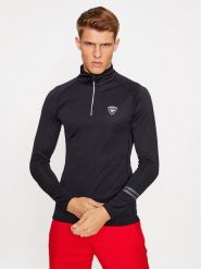 Rossignol Koszulka techniczna Poursuite RLMML01 Czarny Regular Fit. Czarne bielizna sportowa męska Rossignol, l, bez wzorów, z syntetyku, narciarskie. Za 379.99 zł.
