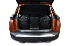 Torby Do Bagażnika Peugeot 2008 2019+ 3Szt Kjust. Czarne torby podróżne damskie KJUST, bez wzorów, z kauczuku. Za 1,026.00 zł.