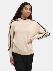 Kaffe Sweter Henriette 10509113 Beżowy Regular Fit. Brązowe swetry nierozpinane damskie Kaffe, xs, bez wzorów, z wiskozy, bez kołnierzyka, bez ramiączek. Za 169.99 zł.