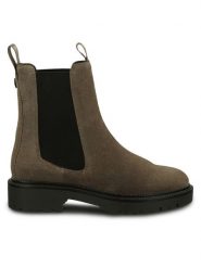 Gant Sztyblety 29553778 Beżowy. Brązowe botki damskie GANT, bez wzorów, ze skóry, bez obcasa, na płaskiej podeszwie, bez zapięcia. Za 539.99 zł.