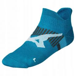 Skarpety do biegania dla dorosłych Mizuno DryLite Race Mid. Niebieskie skarpetki damskie Mizuno, bez wzorów. Za 44.99 zł.