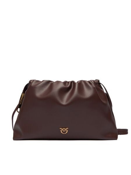 PINKO Torebka Maxi Clutch+Tracolla SP Al 25-26 PLTT 105825 A0QO Brązowy. Brązowe torebki do ręki damskie Pinko, bez wzorów, ze skóry, bez dodatków. Za 1,289.00 zł.