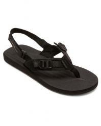 Sandały dla Mężczyzn CARVER A/T Czarny. Czarne sandały męskie Quiksilver, bez wzorów, z gumy, bez zapięcia. Za 132.99 zł.