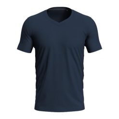 Koszulka Z Elastycznym Dekoltem Unisex Dla Dorosłych. Niebieskie bluzki damskie Stedman, bez wzorów, sportowe, bez kołnierzyka, bez ramiączek. Za 88.99 zł.