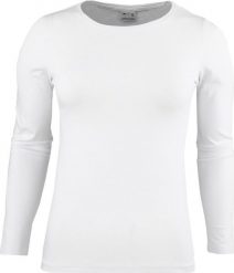4f Koszulka damska longsleeve 4F F167 biała 4FAW23TLONF167 10S XL. Białe bluzki damskie 4F, s, bez wzorów, bez kołnierzyka, bez ramiączek. Za 80.07 zł.
