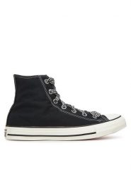 Converse Trampki Chuck Taylor All Star Gingham A13661C Czarny. Czarne trampki i tenisówki damskie Converse, bez wzorów, z materiału, bez zapięcia. Za 239.99 zł.