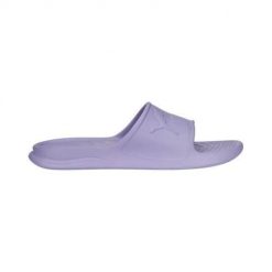 Klapki basenowe damskie Puma Popcat 20 Injex. Fioletowe klapki damskie Puma, bez wzorów, z materiału, sportowe, bez obcasa, bez zapięcia. Za 99.00 zł.
