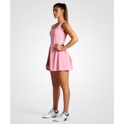 Sukienka tenisowa damska elegancka. Czerwone sukienki damskie NORDICDOTS, l, bez wzorów, z materiału, eleganckie, bez kołnierzyka, bez ramiączek, sportowe. Za 405.00 zł.