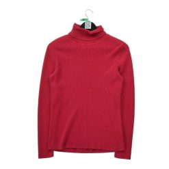 Damski sweter z golfem czerwony. Czerwone swetry nierozpinane damskie Ralph Lauren, l, bez wzorów, bez kołnierzyka, bez ramiączek. Za 59.60 zł.