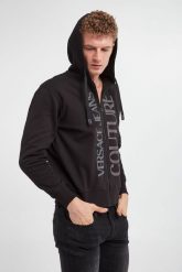 Bluza męska VERSACE JEANS COUTURE. Bluzy męskie Versace Jeans Couture, l, bez wzorów, z jeansu, bez ramiączek, bez kaptura. W wyprzedaży za 767.97 zł.