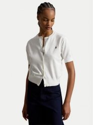 Polo Ralph Lauren Kardigan 211A12718001 Biały Regular Fit. Białe kardigany damskie Polo Ralph Lauren, s, bez wzorów, z bawełny, bez kołnierzyka. Za 769.99 zł.