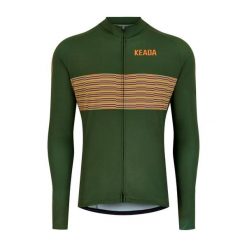 Męska koszulka rowerowa z długim rękawem - Onwards One. Zielone bluzy męskie KEADA SPORTS, m, bez wzorów, sportowe, bez ramiączek, bez kaptura. Za 332.00 zł.