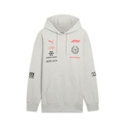 Bluza z kapturem Puma F1 Racing. Szare bluzy męskie Puma, bez wzorów, eleganckie, bez ramiączek, z kapturem. W wyprzedaży za 320.95 zł.