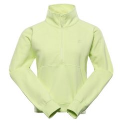 Bluza damska bawełniana Alpine Pro Negga. Żółte bluzy damskie Alpine Pro, bez wzorów, z bawełny, casualowe, bez ramiączek, bez kaptura. W wyprzedaży za 189.00 zł.