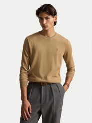 Polo Ralph Lauren Sweter 710954589005 Beżowy Regular Fit. Brązowe swetry męskie Polo Ralph Lauren, m, bez wzorów, z wełny, bez kołnierzyka, bez ramiączek. Za 919.99 zł.