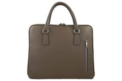 Torba skórzana na laptopa BARBERINI'S c. beżowa 899-9. Brązowe torby na laptopa damskie Barberinis, bez wzorów, ze skóry, na ramię, małe. Za 349.99 zł.