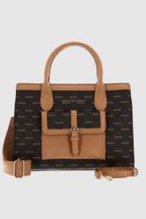 VALENTINO Brązowa shopperka Liuto. Brązowe shopperki damskie Valentino by Mario Valentino, bez wzorów, bez dodatków. W wyprzedaży za 614.99 zł.