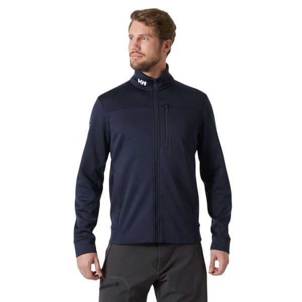 Kurtka polarowa Helly Hansen crew. Niebieskie kurtki męskie Helly Hansen, l, bez wzorów, z materiału, klasyczne, bez kaptura. Za 579.00 zł.