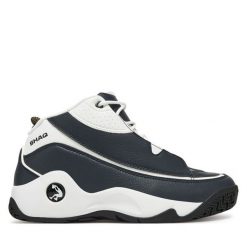 Buty do koszykówki SHAQ. Niebieskie buty sportowe męskie Shaq, bez wzorów, bez zapięcia, do koszykówki. Za 269.99 zł.