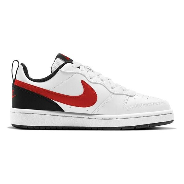 Buty Sportowe Młodzieżowe Nike Court Borough Low 2 (GS). Biała buty sportowe męskie Nike, bez wzorów, bez zapięcia, do koszykówki, Nike Court. Za 228.80 zł.