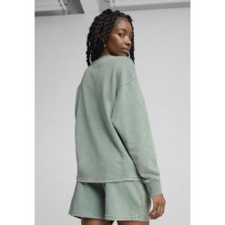 Bluza sportowa damska Puma Class Comfort Washed Tr. Zielone bluzy damskie Puma, xs, bez wzorów, sportowe, bez ramiączek, bez kaptura. W wyprzedaży za 188.25 zł.