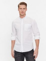 Pepe Jeans Koszula Prince PM308270 Biały Regular Fit. Białe koszule męskie Pepe Jeans, l, bez wzorów, z bawełny, bez kołnierzyka, bez ramiączek. Za 229.99 zł.