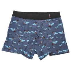 Granatowe Męskie Bokserki Muchy Redo. Niebieskie bokserki męskie Redo, bez wzorów, z bawełny. Za 29.99 zł.