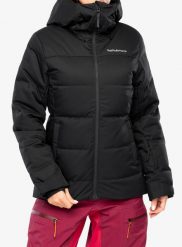Kurtka narciarska damska Peak Performance Shred Down Jacket. Czarne kurtki sportowe damskie Peak Performance, na zimę, l, bez wzorów, z polaru, bez ramiączek, bez kaptura, narciarskie. Za 1,599.39 zł.