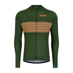 Męska koszulka rowerowa z długim rękawem - Onwards One. Zielone bluzy męskie KEADA SPORTS, l, bez wzorów, sportowe, bez ramiączek, bez kaptura. Za 332.00 zł.