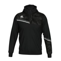 Kurtka z kapturem Errea Eber. Czarne kurtki sportowe męskie ERREA, m, z aplikacjami, z materiału, z kapturem, na fitness i siłownię. Za 291.00 zł.