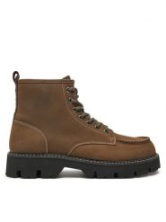 Blauer Kozaki F4RUSK03/LEP Brązowy. Brązowe buty zimowe męskie Blauer, bez wzorów, z nubiku, bez obcasa, bez zapięcia. Za 539.99 zł.