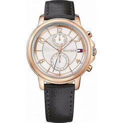 Tommy Hilfiger - Zegarek 1781817 Claudia. Czarne zegarki damskie Tommy Hilfiger, z materiału, ze stali. W wyprzedaży za 399.90 zł.
