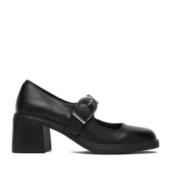 Czółenka JENNY. Czarne czółenka damskie Jenny, bez wzorów, bez obcasa, bez zapięcia. Za 139.99 zł.