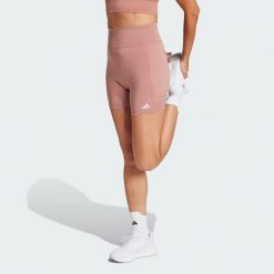 Legginsy Own the Run Short. Czerwone szorty damskie Adidas, bez wzorów, z materiału, sportowe. Za 229.00 zł.