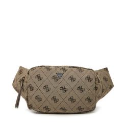 Saszetka nerka Guess. Brązowe saszetki i nerki męskie Guess, z aplikacjami. Za 179.99 zł.