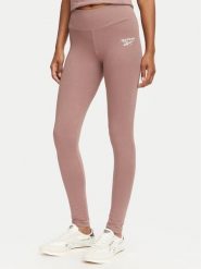 Reebok Legginsy Celina RK25701CCW Beżowy Slim Fit. Brązowe legginsy damskie Reebok, bez wzorów, z bawełny. Za 129.99 zł.