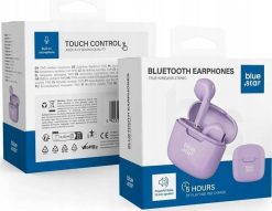 Słuchawki Bluestar słuchawki bezprzewodowe bluetooth TWS FI7 fioletowe. Fioletowe słuchawki bezprzewodowe BlueStar. Za 24.33 zł.