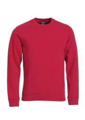 Clique Classic Roundneck bluza z okrągłym dekoltem z kieszenią na zamek – red. Czerwone bluzy damskie CLIQUE, m, bez wzorów, bez ramiączek, bez kaptura. Za 189.36 zł.