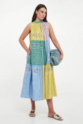 Sukienka ze wzorem paisley Regno WEEKEND MAX MARA. Sukienki damskie Weekend Max Mara, bez wzorów, bez kołnierzyka, bez ramiączek. Za 2,099.00 zł.
