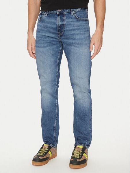 Guess Jeansy M5RAS2 D5KP2 Niebieski Slim Fit. Niebieskie jeansy męskie Guess, z bawełny. Za 249.99 zł.