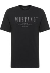 Męski T-Shirt Mustang Style Alex Black 1018002 4142. Czarne t-shirty męskie Mustang, m, bez wzorów, bez kołnierzyka, bez ramiączek. Za 79.99 zł.