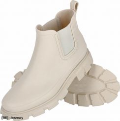 R.E.I.S. BALLURE - Buty wysokie, damskie wciągane z PCV z elastyczną wstawką kalosze typu sztyblety sięgają za kostkę 38. Kalosze damskie R.E.I.S., bez wzorów, za kostkę, bez zapięcia. Za 101.48 zł.