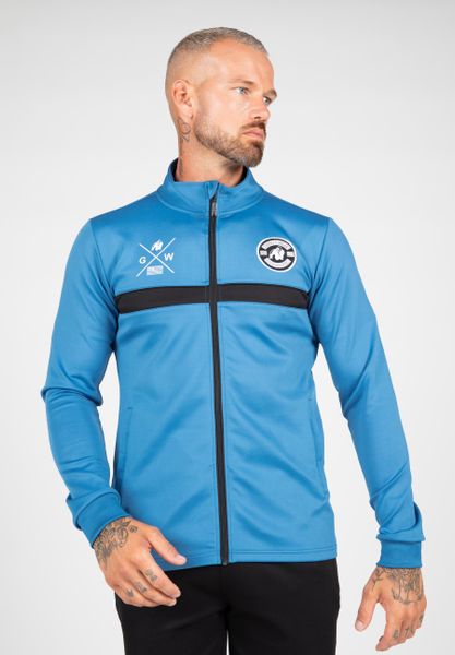 Vernon Kurtka dresowa - Niebieski. Niebieskie kurtki męskie GORILLA WEAR, xl, bez wzorów, z dresówki, bez kaptura. Za 309.99 zł.