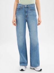 Levi's Dżinsy - Szeroka nogawka w prążki Kobiety Bawełna niebieski, 28-30. Niebieskie jeansy damskie Levi's®, bez wzorów, z bawełny. Za 649.95 zł.